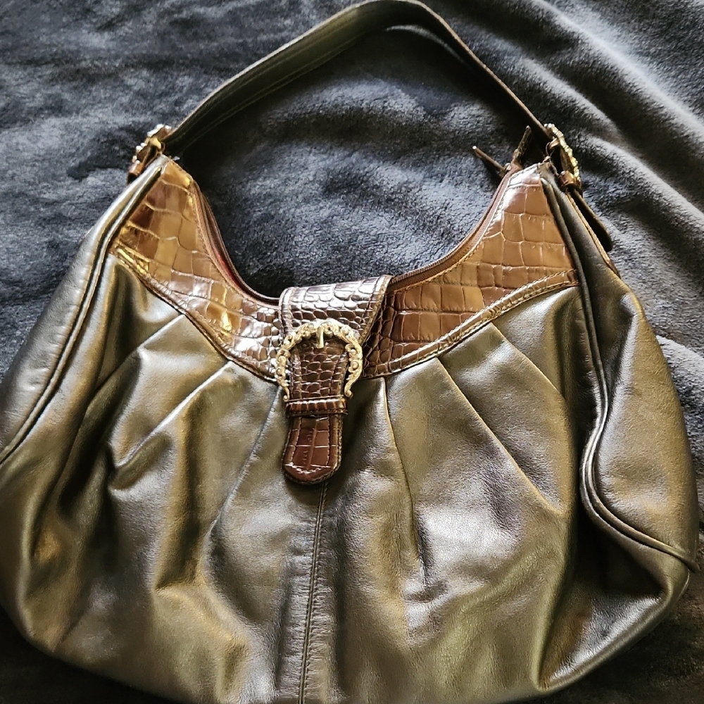 Elegant Brown Leather Women's Bag
